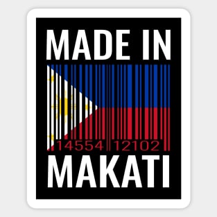 Made in Makati Barcode Flag of the Philippines Sticker